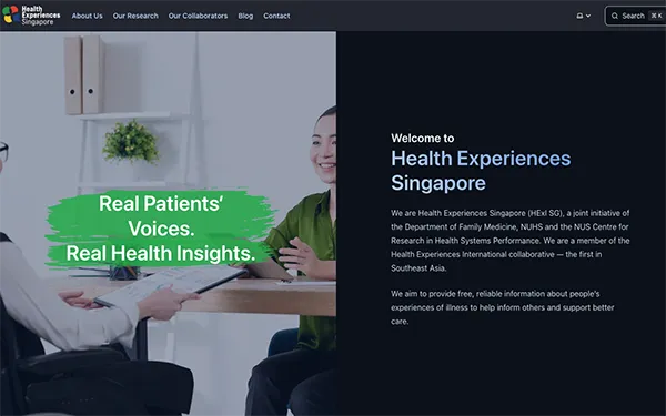 Preview of the Singapore team site